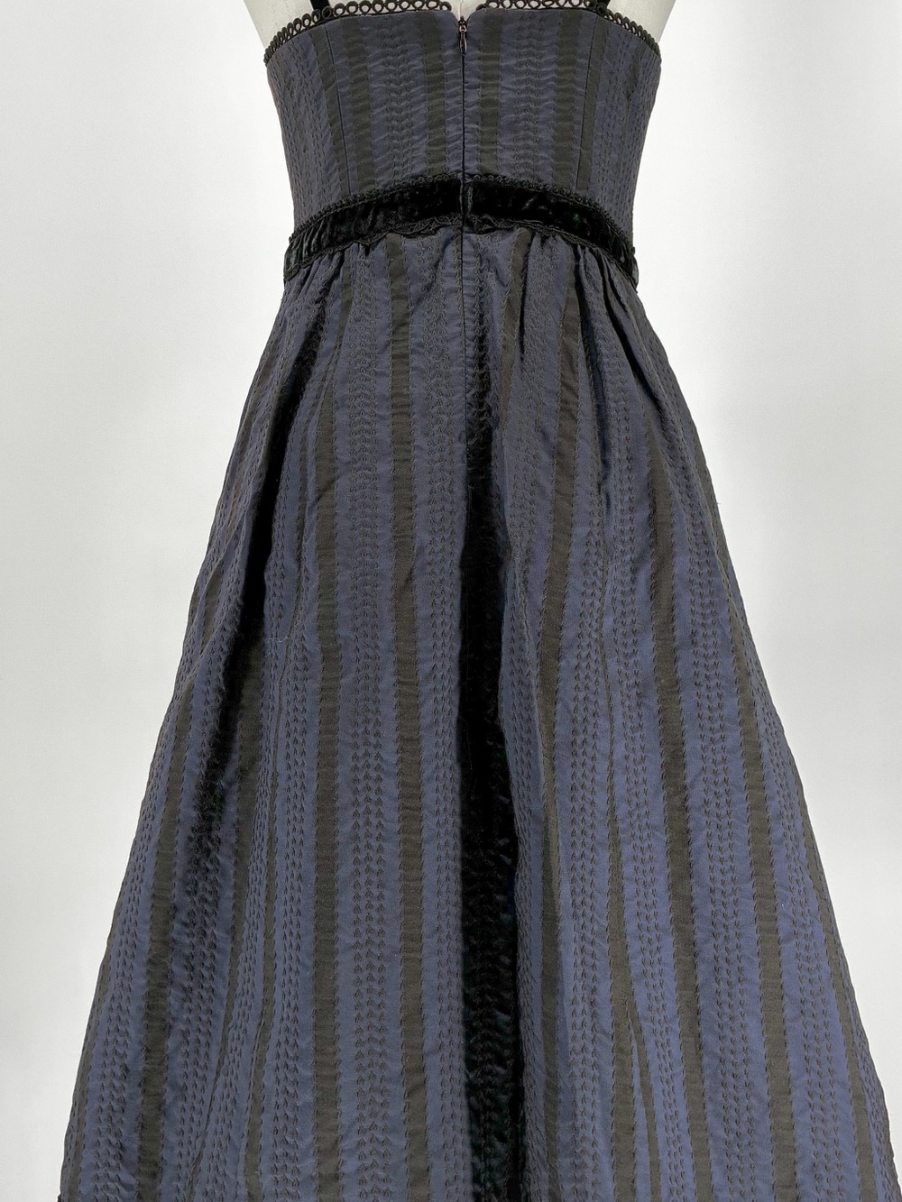 Women’s Vintage Nanette Lepore Bergdorf Goodman Stripped Silk Taffeta Dress 4 - Picture 16 of 16